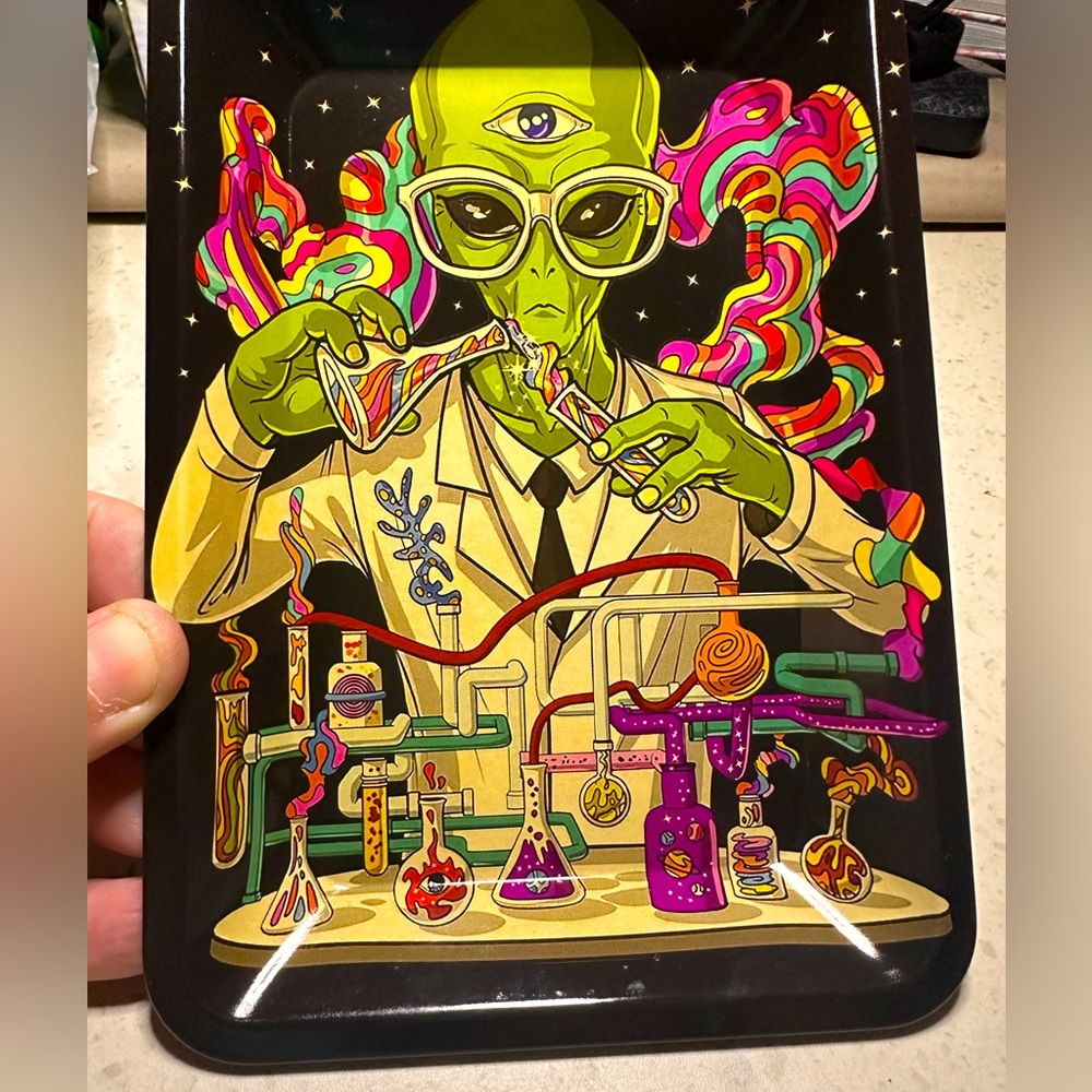Alien Labs Decorative Printed Metal Tray